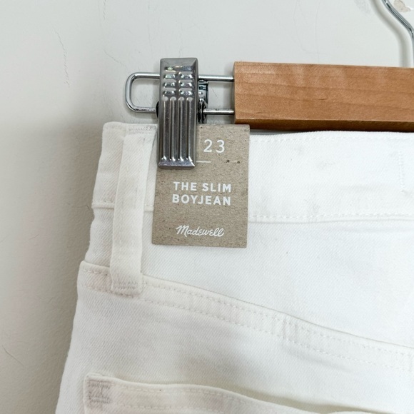 NWT MADEWELL The Slim Boy Jean Distressed White Size 23 - Picture 9 of 10